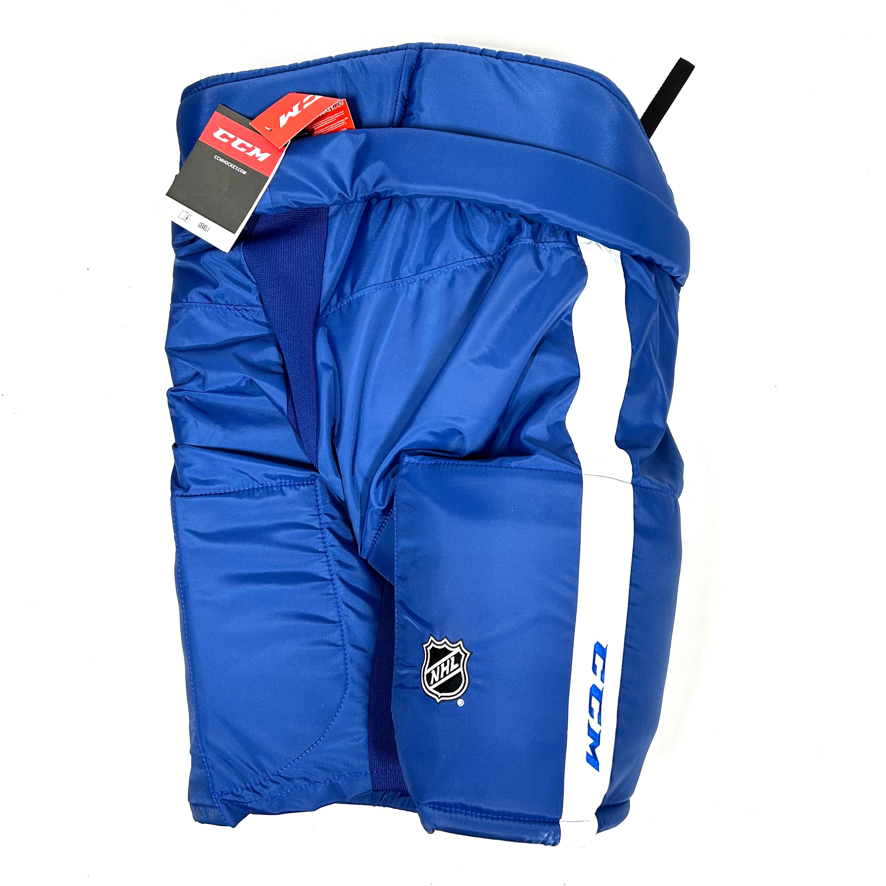 CCM HP70 - Pantalon de hockey professionnel NHL - Maple Leafs de Toronto (bleu/blanc)
